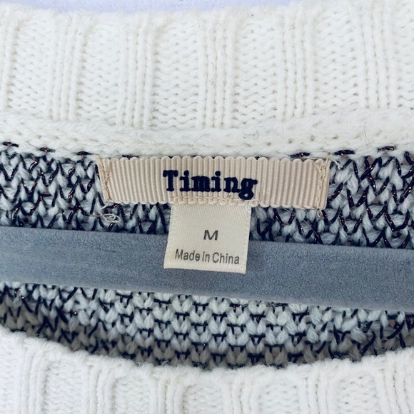 Aztec pattern cream and copper sweater - Picture 4 of 5